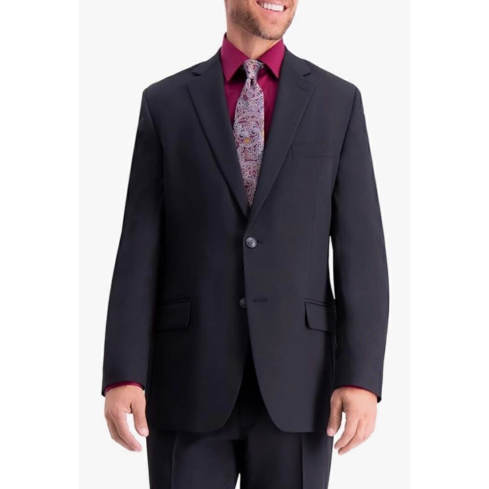 Haggar Men's Travel Performance Tailored Fit Suit Jacket